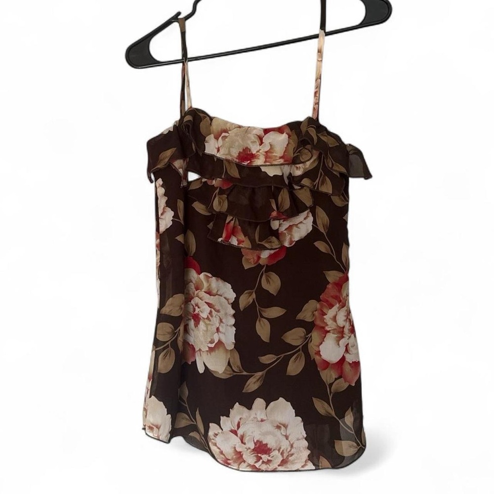 Floral Ruffle Camisole Top - Picture 2 of 2
